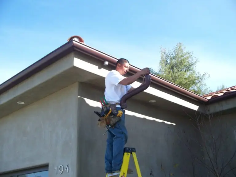 Seamless rain gutter installation in Beverly Hills, CA