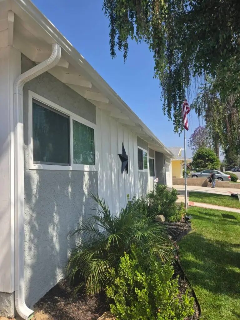 Seamless rain gutter installation in Canoga Park, CA