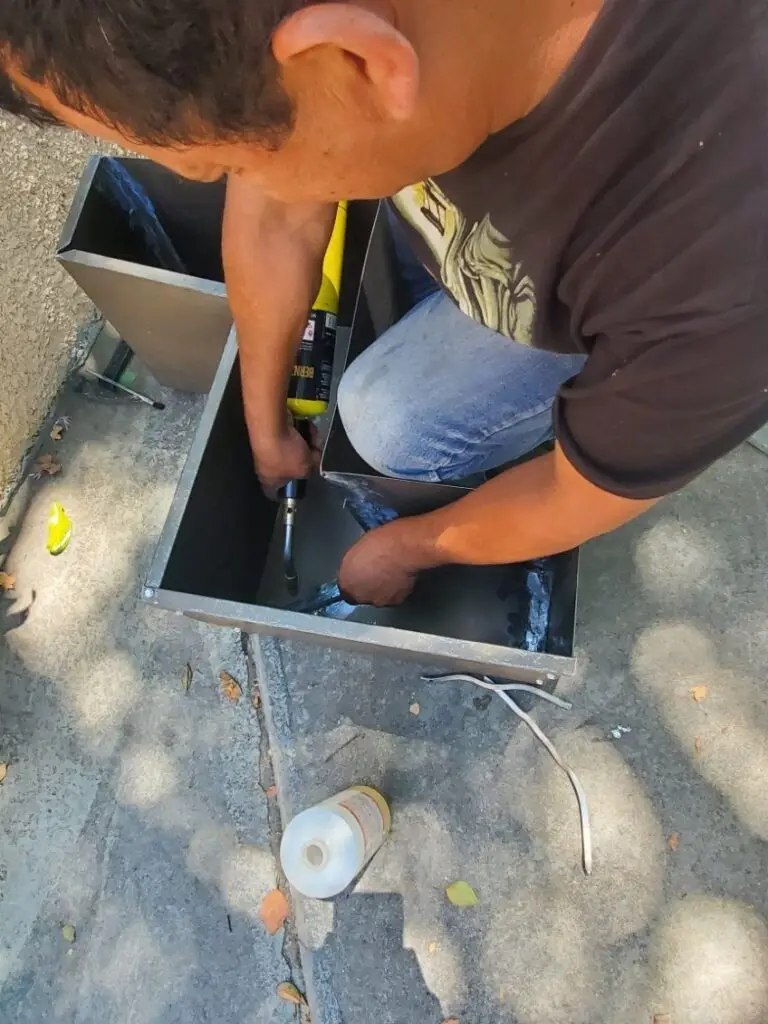 Rain Gutters Lancaster 2 Seamless rain gutter installation in Lancaster, CA