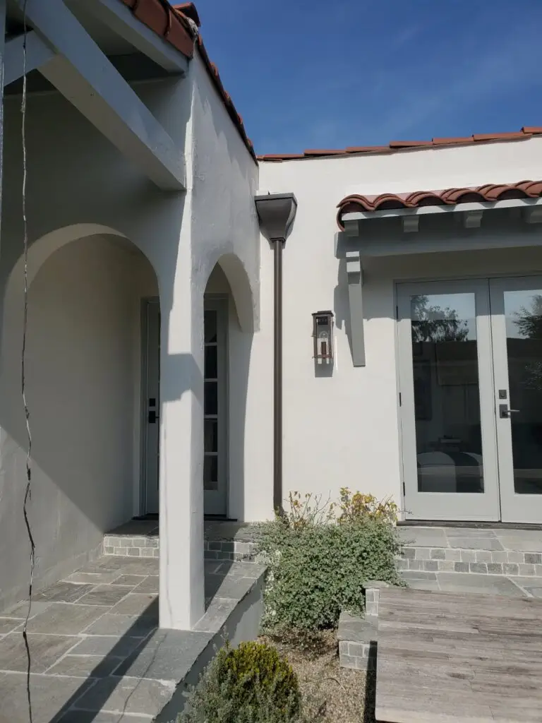 Rain Gutters Lancaster 8 Seamless rain gutter installation in Lancaster, CA