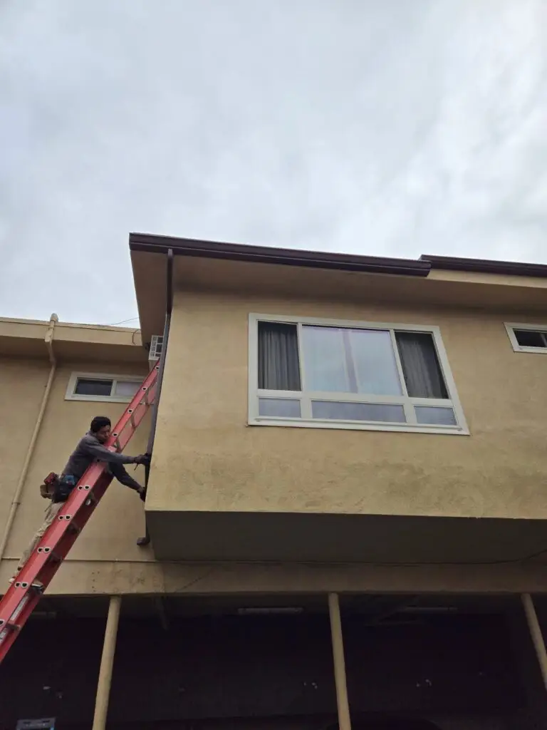Rain Gutters Lancaster 5 Rain gutter replacement project in Lancaster, CA