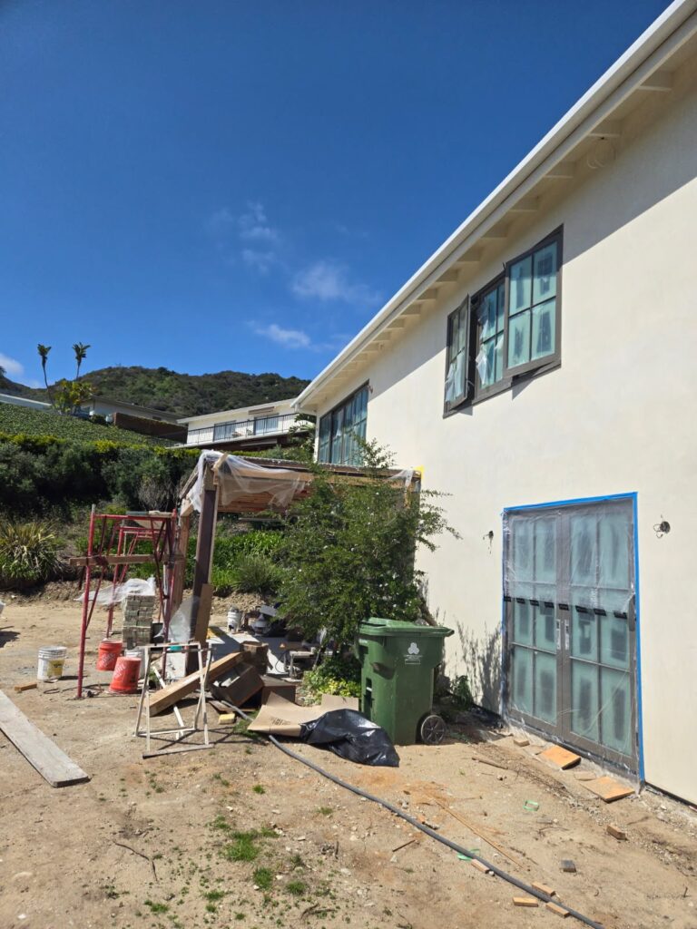 Seamless rain gutter installation in Rancho Palos Verdes, CA
