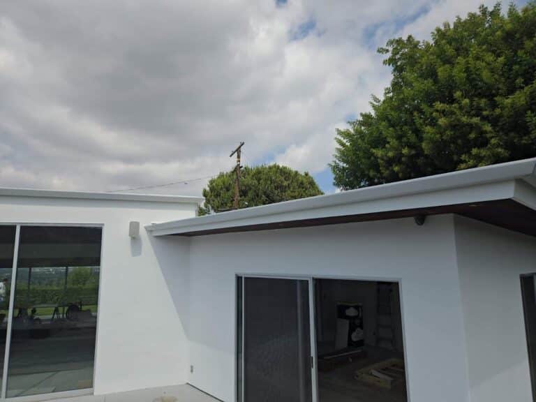 Seamless gutter system installed in Santa Clarita, CA