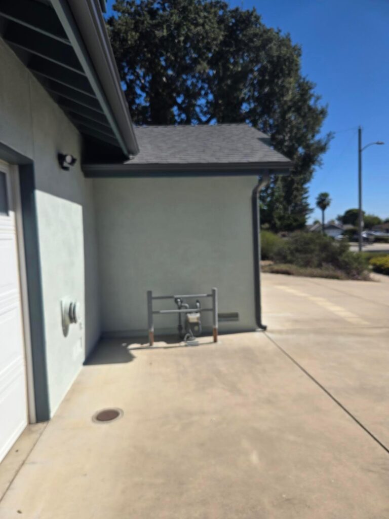 Rain gutter replacement project in Summerland, CA