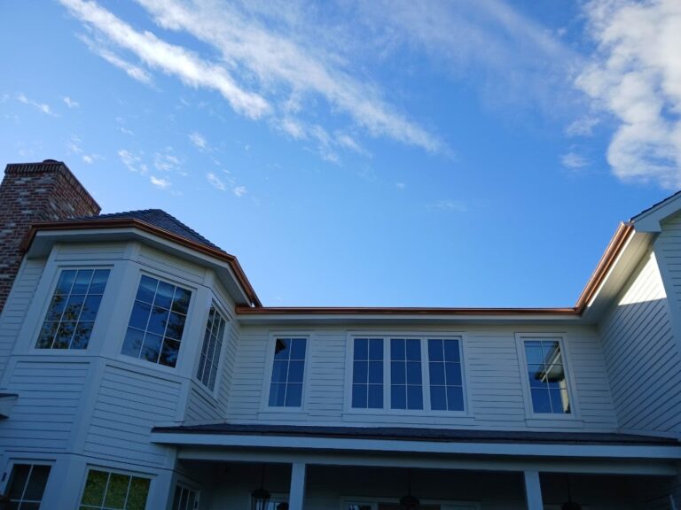 Rain gutters Tujunga, CA — seamless installation project photo 1
